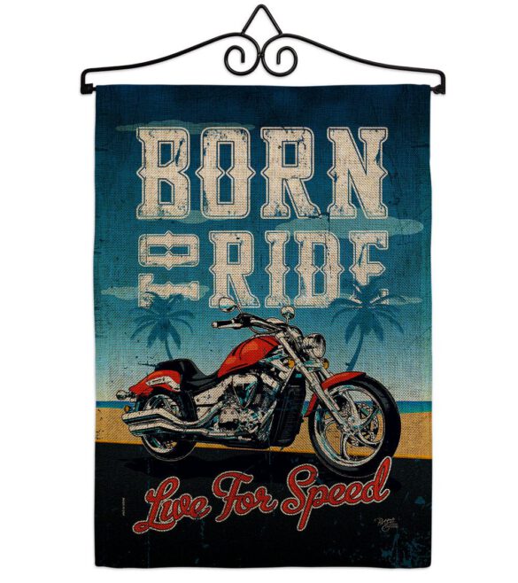 Born To Ride - Vehicle Interests Vertical Impressions Decorative Flags HG115181 Made In USA - Image 17