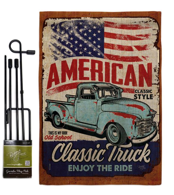 Classic Truck - Vehicle Interests Vertical Impressions Decorative Flags HG115255 Made In USA - Image 14