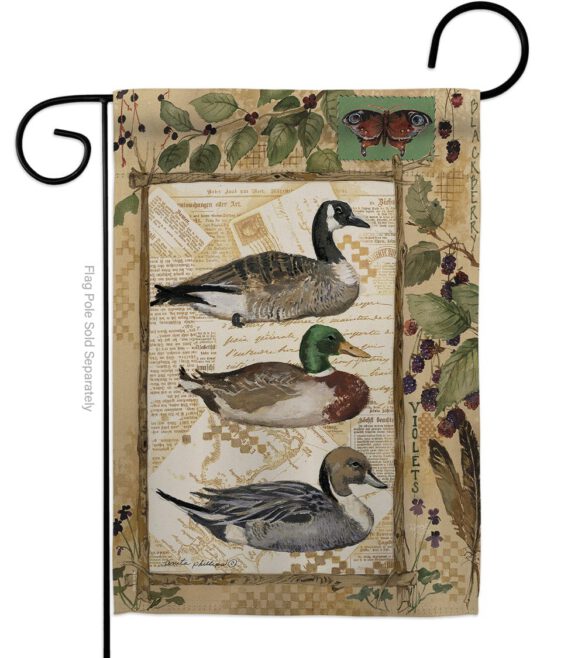 Ducks and Geese - Wildlife Nature Vertical Impressions Decorative Flags HG110108 Made In USA