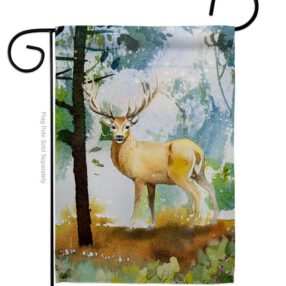 Forest Deer - Wildlife Nature Vertical Impressions Decorative Flags HG110277 Made In USA