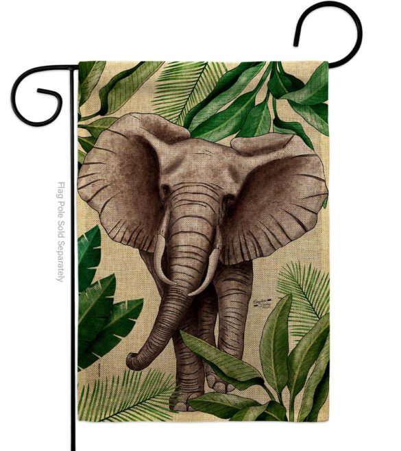 Elephant - Wildlife Nature Vertical Impressions Decorative Flags HG137578 Made In USA - Image 13
