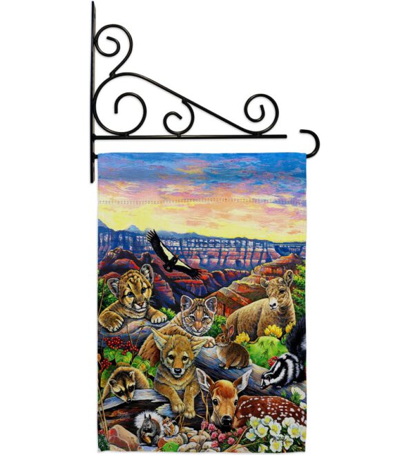 Canyon Friends - Wildlife Nature Vertical Impressions Decorative Flags HG110064 Made In USA - Image 11