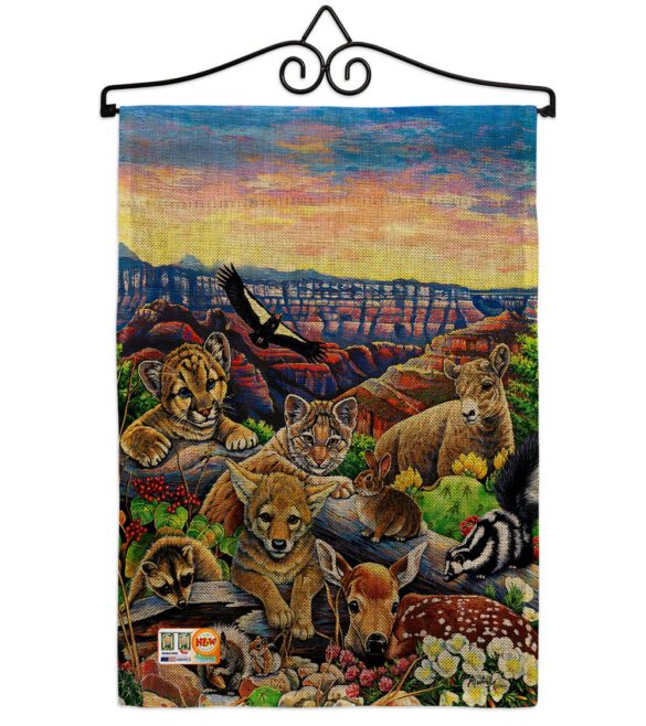 Canyon Friends - Wildlife Nature Vertical Impressions Decorative Flags HG110064 Made In USA - Image 10