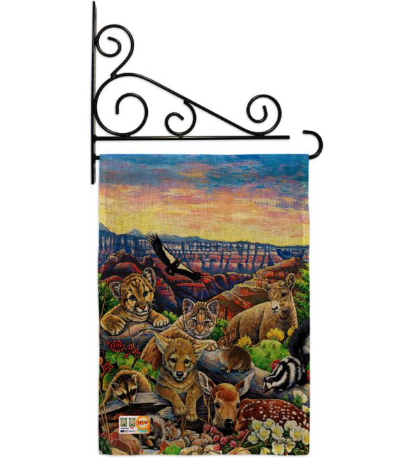 Canyon Friends - Wildlife Nature Vertical Impressions Decorative Flags HG110064 Made In USA - Image 12