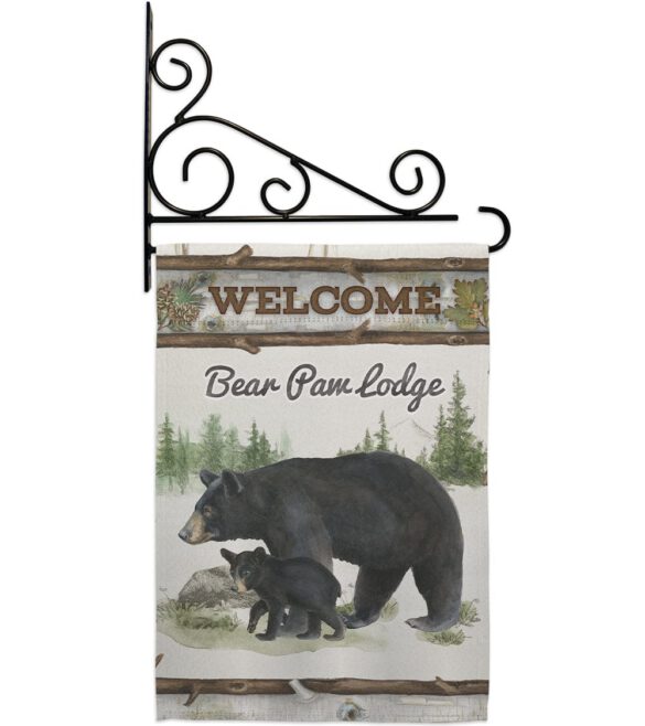Bear Paw Lodge - Wildlife Nature Vertical Impressions Decorative Flags HG110103 Made In USA - Image 11