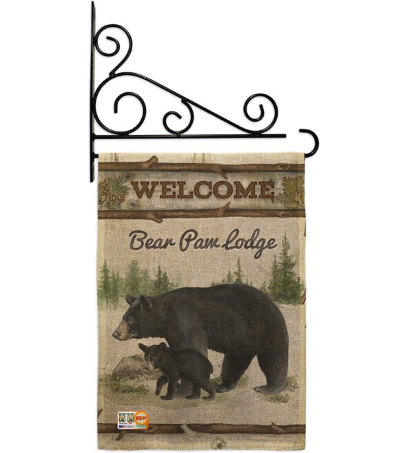 Bear Paw Lodge - Wildlife Nature Vertical Impressions Decorative Flags HG110103 Made In USA - Image 12