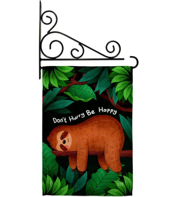Don't Hurry - Wildlife Nature Vertical Impressions Decorative Flags HG130309 Made In USA - Image 17