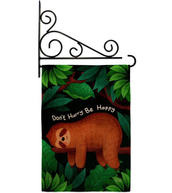 Don't Hurry - Wildlife Nature Vertical Impressions Decorative Flags HG130309 Made In USA - Image 38