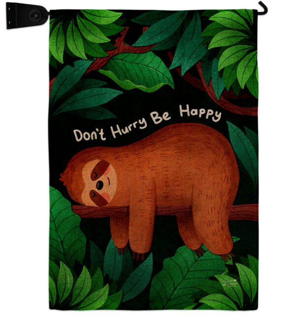 Don't Hurry - Wildlife Nature Vertical Impressions Decorative Flags HG130309 Made In USA - Image 39