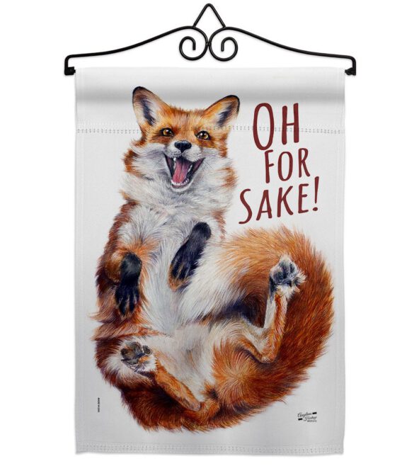 Fox Sake - Wildlife Nature Vertical Impressions Decorative Flags HG137561 Made In USA - Image 7