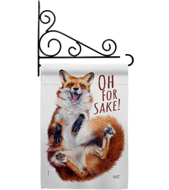Fox Sake - Wildlife Nature Vertical Impressions Decorative Flags HG137561 Made In USA - Image 8