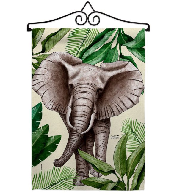 Elephant - Wildlife Nature Vertical Impressions Decorative Flags HG137578 Made In USA - Image 7