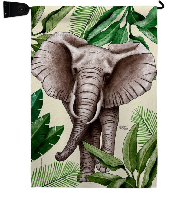 Elephant - Wildlife Nature Vertical Impressions Decorative Flags HG137578 Made In USA - Image 9