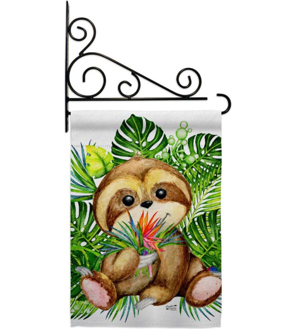 Baby Sloth - Wildlife Nature Vertical Impressions Decorative Flags HG137599 Made In USA - Image 9