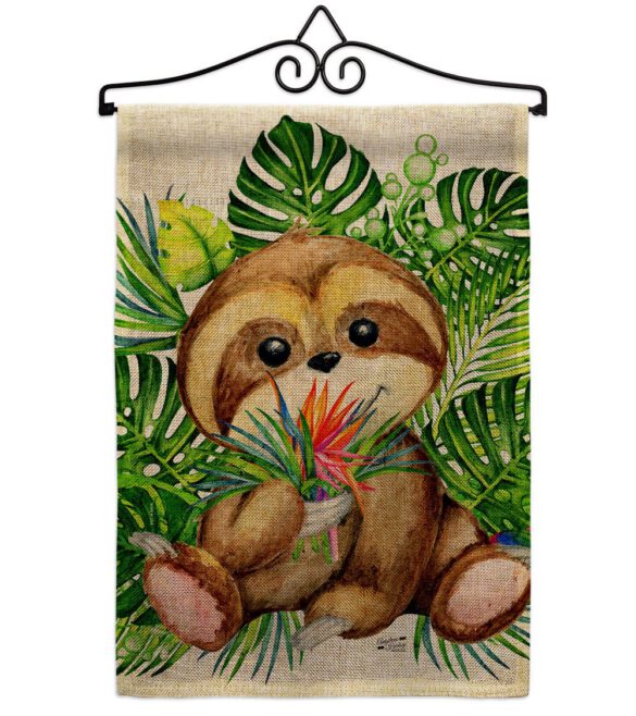 Baby Sloth - Wildlife Nature Vertical Impressions Decorative Flags HG137599 Made In USA - Image 20