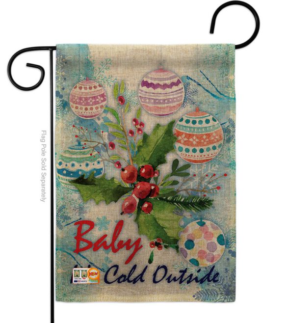 Baby It's Cold - Winter Wonderland Winter Vertical Impressions Decorative Flags HG114005 Made In USA - Image 9