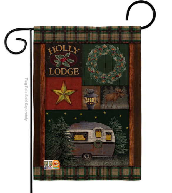 Holly Lodge - Winter Wonderland Winter Vertical Impressions Decorative Flags HG114143 Made In USA - Image 8