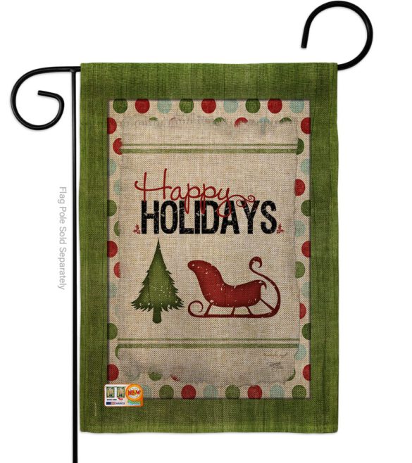 Classic Happy Holidays - Winter Wonderland Winter Vertical Impressions Decorative Flags HG114177 Made In USA - Image 8