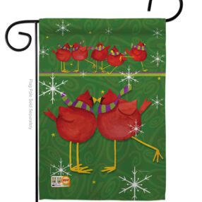 Callin All Cardinals - Winter Wonderland Winter Vertical Impressions Decorative Flags HG114216 Made In USA