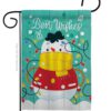 Best Wish Snowman - Winter Wonderland Winter Vertical Impressions Decorative Flags HG114255 Made In USA