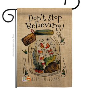 Don’t Stop Believing - Winter Wonderland Winter Vertical Impressions Decorative Flags HG137098 Made In USA