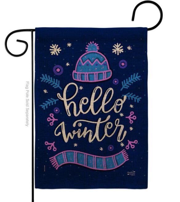 Hello Winter - Winter Wonderland Winter Vertical Impressions Decorative Flags HG137258 Made In USA - Image 11