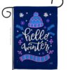 Hello Winter - Winter Wonderland Winter Vertical Impressions Decorative Flags HG137258 Made In USA