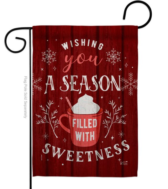 Filled with Sweetness - Winter Wonderland Winter Vertical Impressions Decorative Flags HG137374 Made In USA