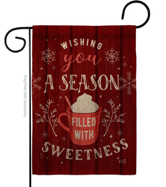 Filled with Sweetness - Winter Wonderland Winter Vertical Impressions Decorative Flags HG137374 Made In USA - Image 11