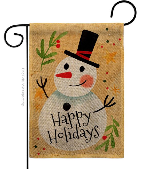Happy Snowman - Winter Wonderland Winter Vertical Impressions Decorative Flags HG137614 Made In USA - Image 13