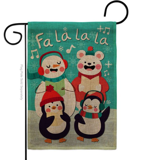 Fa La La La Fun - Winter Wonderland Winter Vertical Impressions Decorative Flags HG192289 Made In USA - Image 11