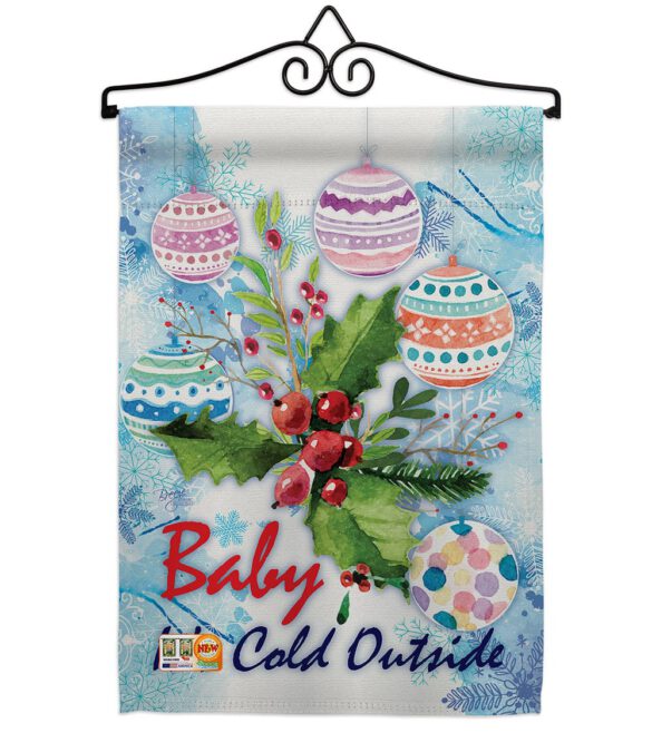 Baby It's Cold - Winter Wonderland Winter Vertical Impressions Decorative Flags HG114005 Made In USA - Image 8