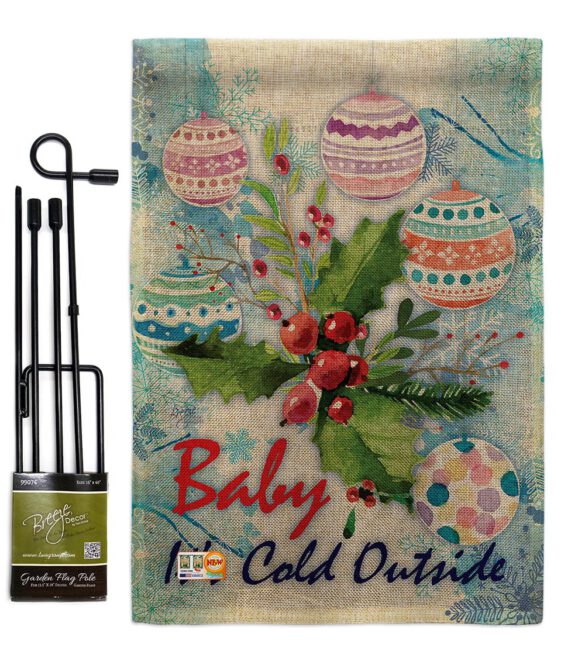Baby It's Cold - Winter Wonderland Winter Vertical Impressions Decorative Flags HG114005 Made In USA - Image 10