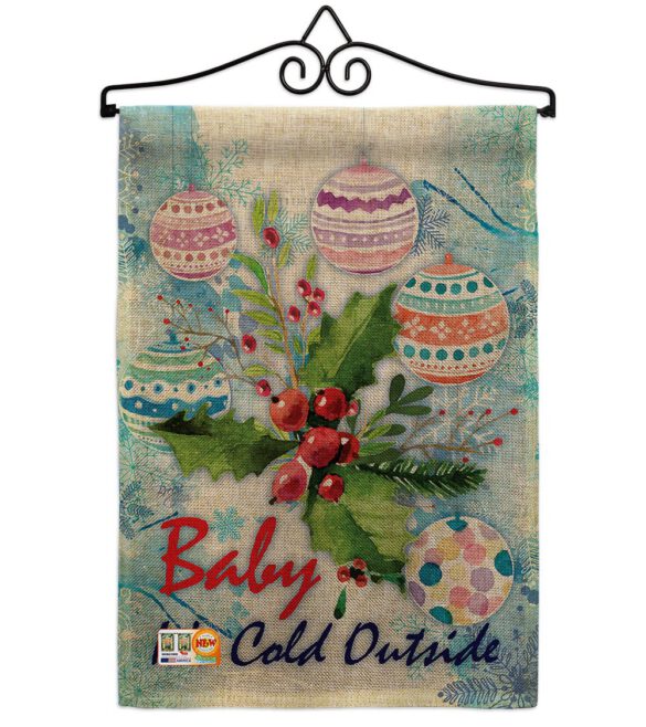 Baby It's Cold - Winter Wonderland Winter Vertical Impressions Decorative Flags HG114005 Made In USA - Image 11