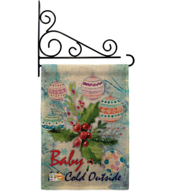 Baby It's Cold - Winter Wonderland Winter Vertical Impressions Decorative Flags HG114005 Made In USA - Image 13