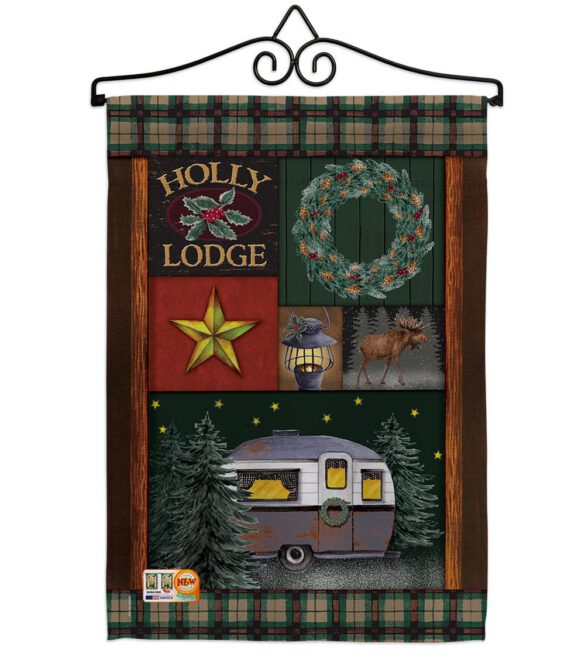 Holly Lodge - Winter Wonderland Winter Vertical Impressions Decorative Flags HG114143 Made In USA - Image 7
