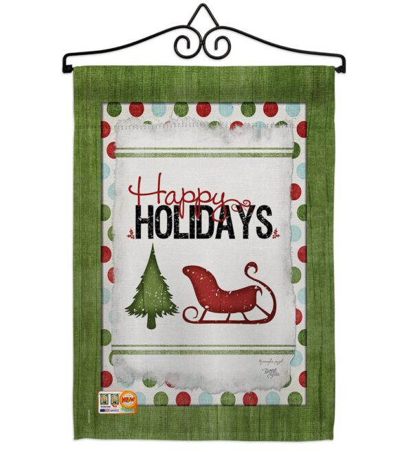 Classic Happy Holidays - Winter Wonderland Winter Vertical Impressions Decorative Flags HG114177 Made In USA - Image 7