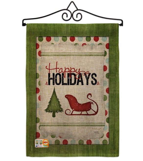 Classic Happy Holidays - Winter Wonderland Winter Vertical Impressions Decorative Flags HG114177 Made In USA - Image 10