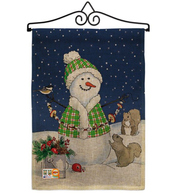 Decorating with Snowmen - Winter Wonderland Winter Vertical Impressions Decorative Flags HG114210 Made In USA - Image 10