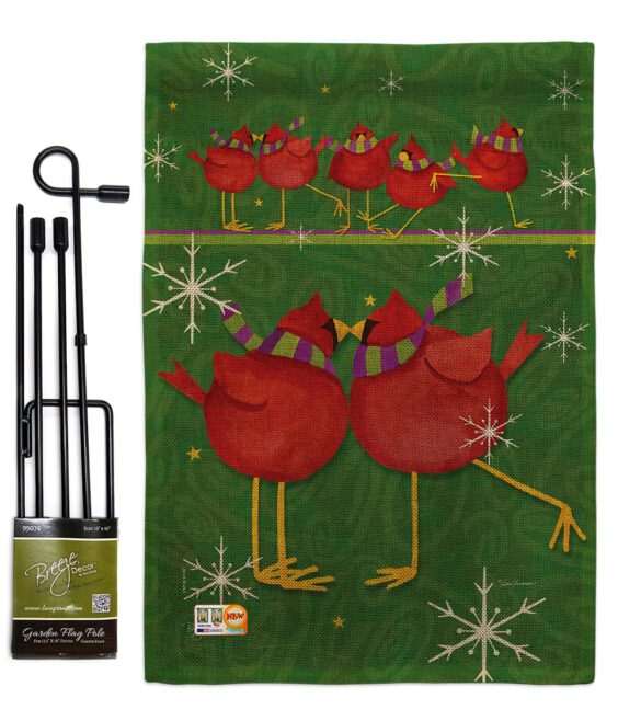 Callin All Cardinals - Winter Wonderland Winter Vertical Impressions Decorative Flags HG114216 Made In USA - Image 9
