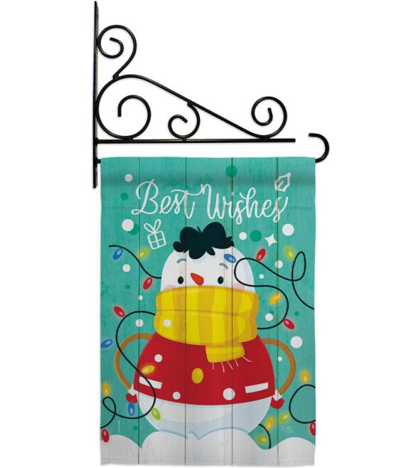 Best Wish Snowman - Winter Wonderland Winter Vertical Impressions Decorative Flags HG114255 Made In USA - Image 8