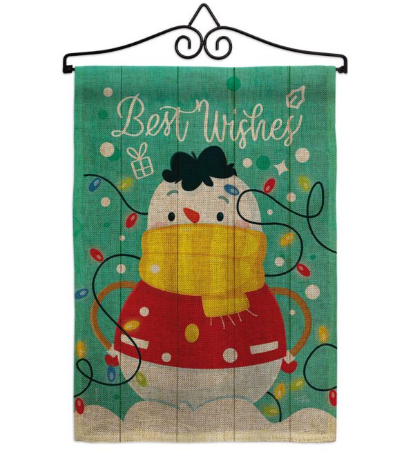 Best Wish Snowman - Winter Wonderland Winter Vertical Impressions Decorative Flags HG114255 Made In USA - Image 19