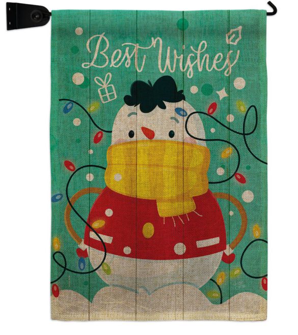 Best Wish Snowman - Winter Wonderland Winter Vertical Impressions Decorative Flags HG114255 Made In USA - Image 21