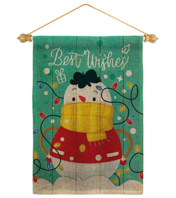 Best Wish Snowman - Winter Wonderland Winter Vertical Impressions Decorative Flags HG114255 Made In USA - Image 22