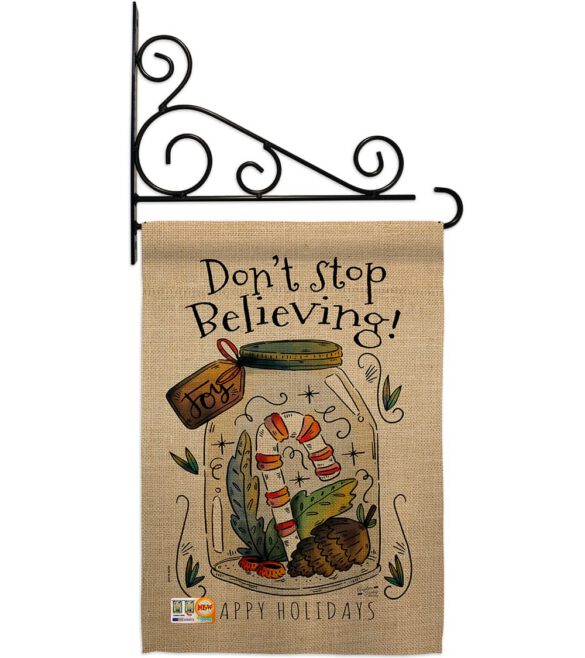 Don’t Stop Believing - Winter Wonderland Winter Vertical Impressions Decorative Flags HG137098 Made In USA - Image 11