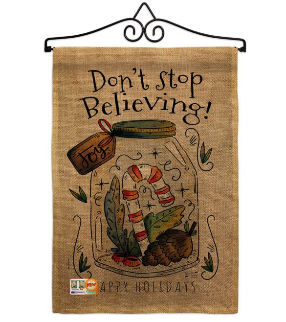 Don’t Stop Believing - Winter Wonderland Winter Vertical Impressions Decorative Flags HG137098 Made In USA - Image 10