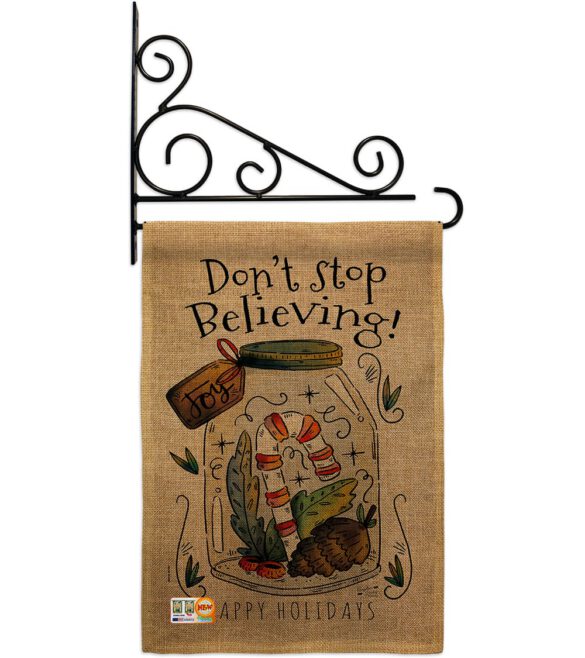 Don’t Stop Believing - Winter Wonderland Winter Vertical Impressions Decorative Flags HG137098 Made In USA - Image 12
