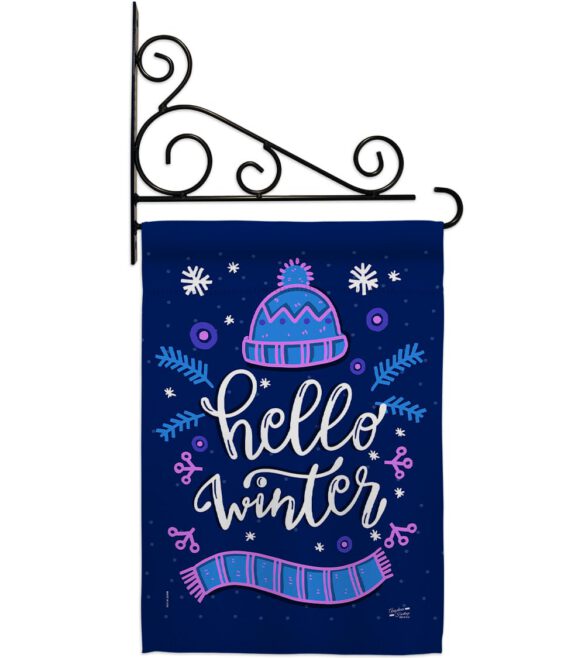 Hello Winter - Winter Wonderland Winter Vertical Impressions Decorative Flags HG137258 Made In USA - Image 8