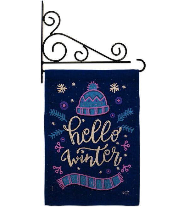 Hello Winter - Winter Wonderland Winter Vertical Impressions Decorative Flags HG137258 Made In USA - Image 14