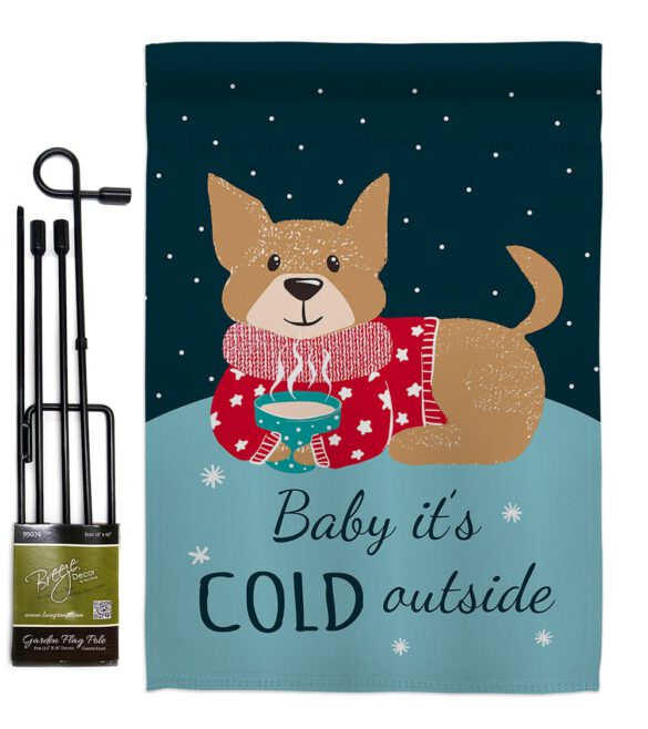 Baby It's Cold - Winter Wonderland Winter Vertical Impressions Decorative Flags HG137318 Made In USA - Image 5